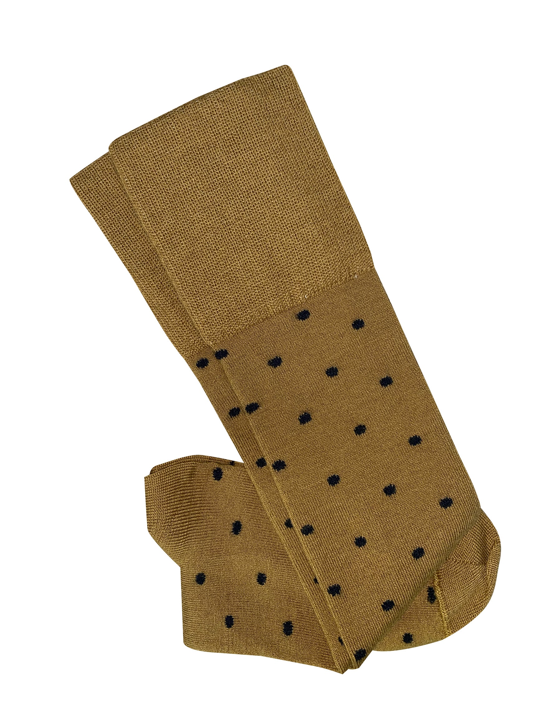 T16 'Long Dotty Mustard/Black' Socks - Tightology