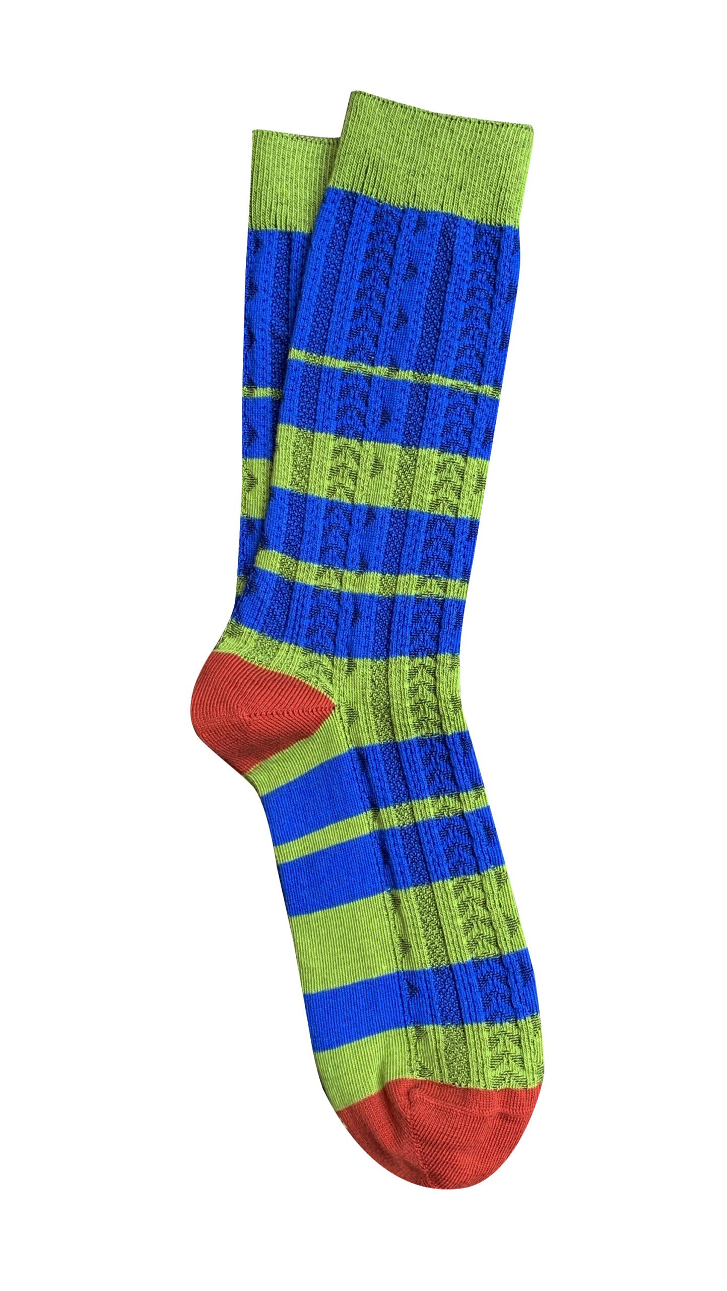 T10 'Mid Ensemble Blue Stripe' Socks - Tightology