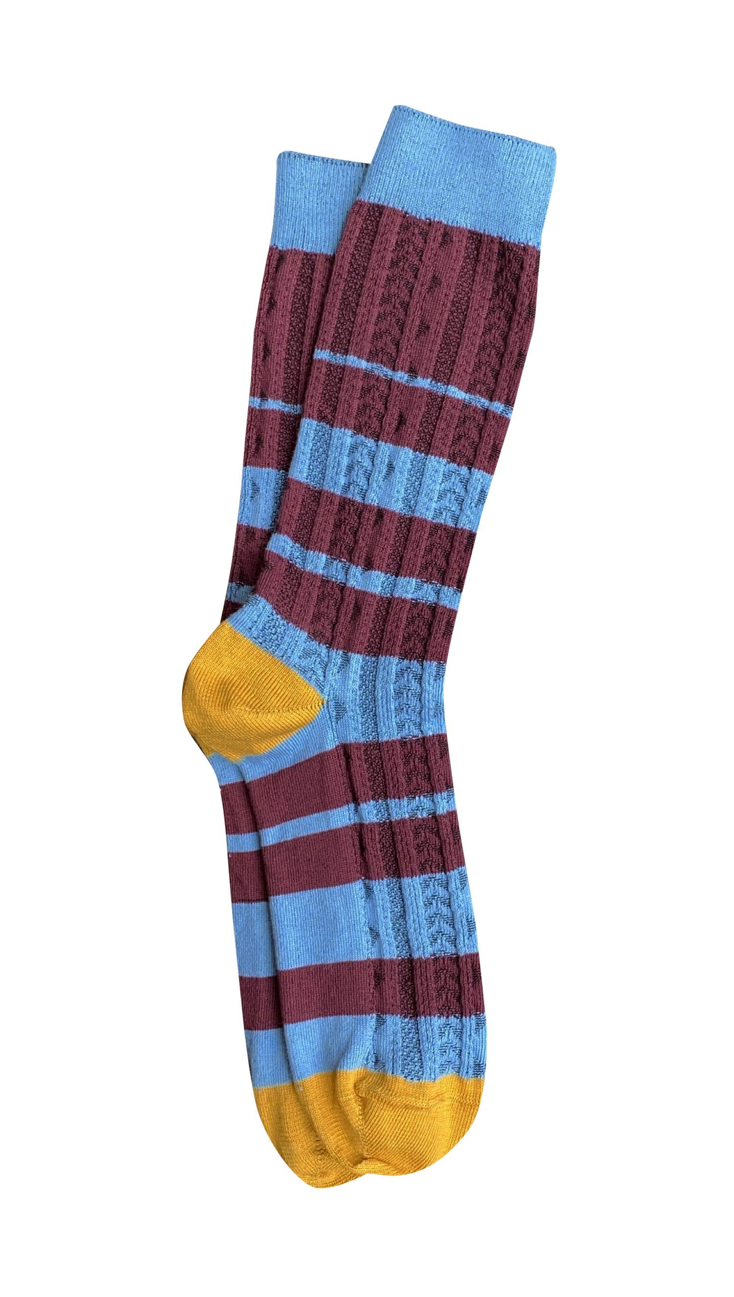 T10 'Mid Ensemble Mauve Stripe' Socks - Tightology