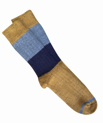 Chunky Rib Merino Wool Socks - Mustard