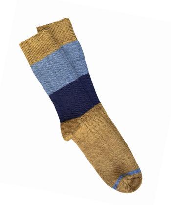T16 'Chunky Rib' Mustard Merino Wool Socks