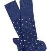 Dotty Merino Wool Socks - Navy
