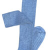 Long Rib Merino Wool Socks - Blue