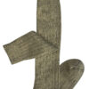 Long Rib Merino Wool Socks - Khaki