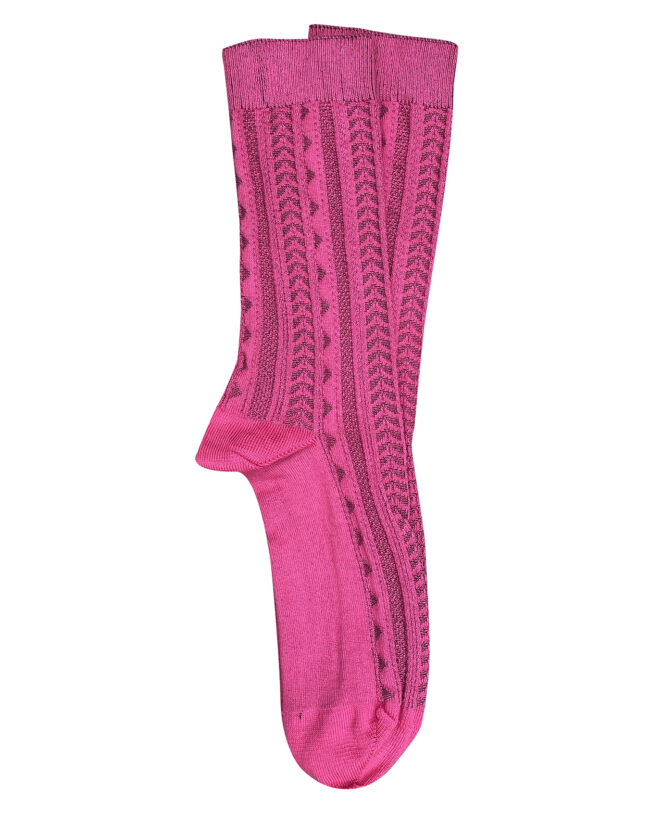 T14 'Trastevere' Pink Cotton Socks