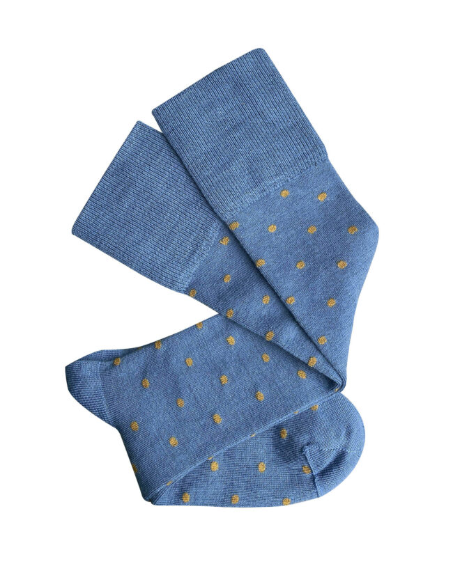 T16 'Dotty Blue' Merino Wool Socks