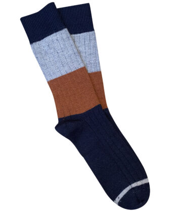 T16 'Chunky Rib' Midnight Merino Wool Socks