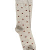 Spotty Cotton Socks - Bisque