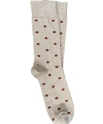 T14 'Spotty' Bisque Cotton Socks