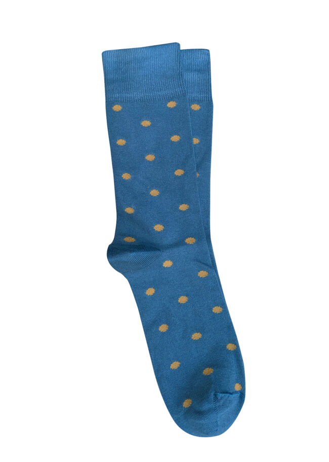 T14 'Spotty' Petrol Cotton Socks