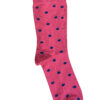 T14 'Spotty' Raspberry Cotton Socks