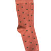 Spotty Cotton Socks - Terracotta