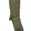 Spotty Cotton Socks - Green