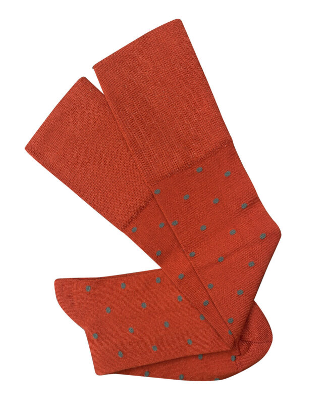T14 'Dotty Paprika' Cotton Socks
