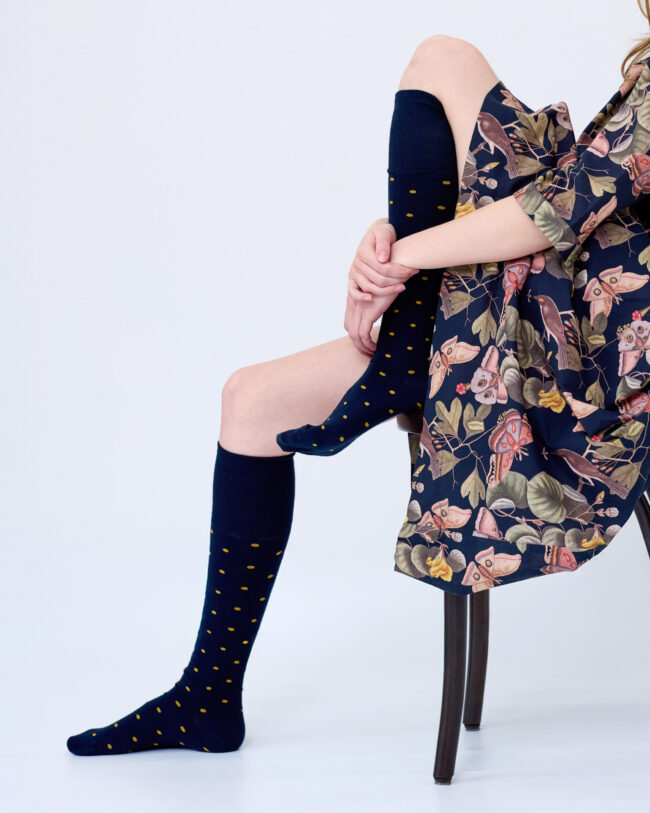 T14 'Dotty Midnight' Cotton Socks - Image 2