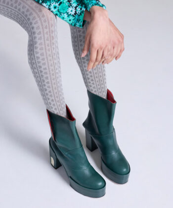 textured white cotton tights