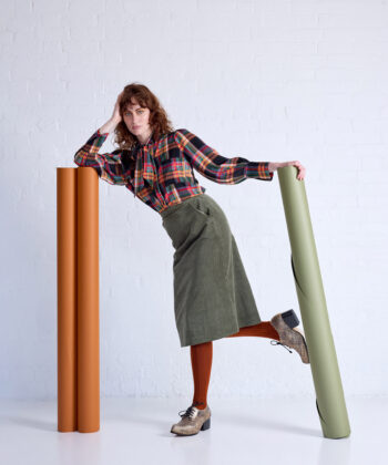 Long Merino Wool Socks in Paprika