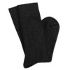 Short Rib Merino Wool Socks - Black