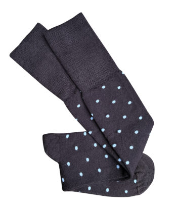 Dotty Merino Wool Socks - Chocolate