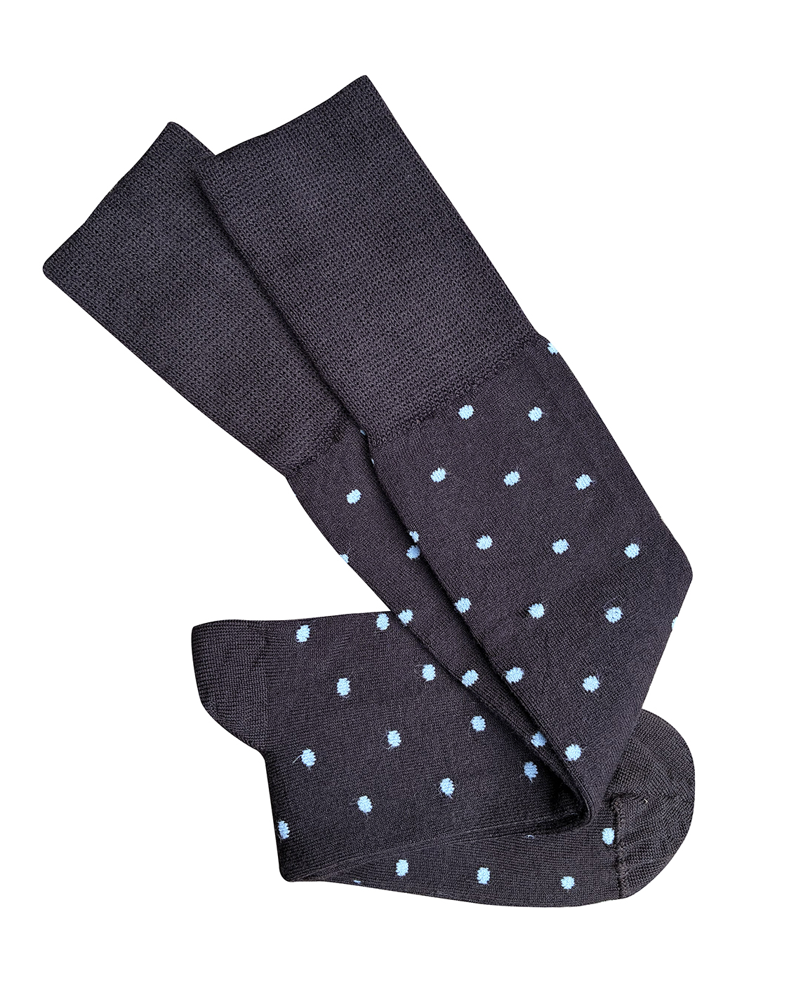 Dotty Merino Wool Socks - Chocolate