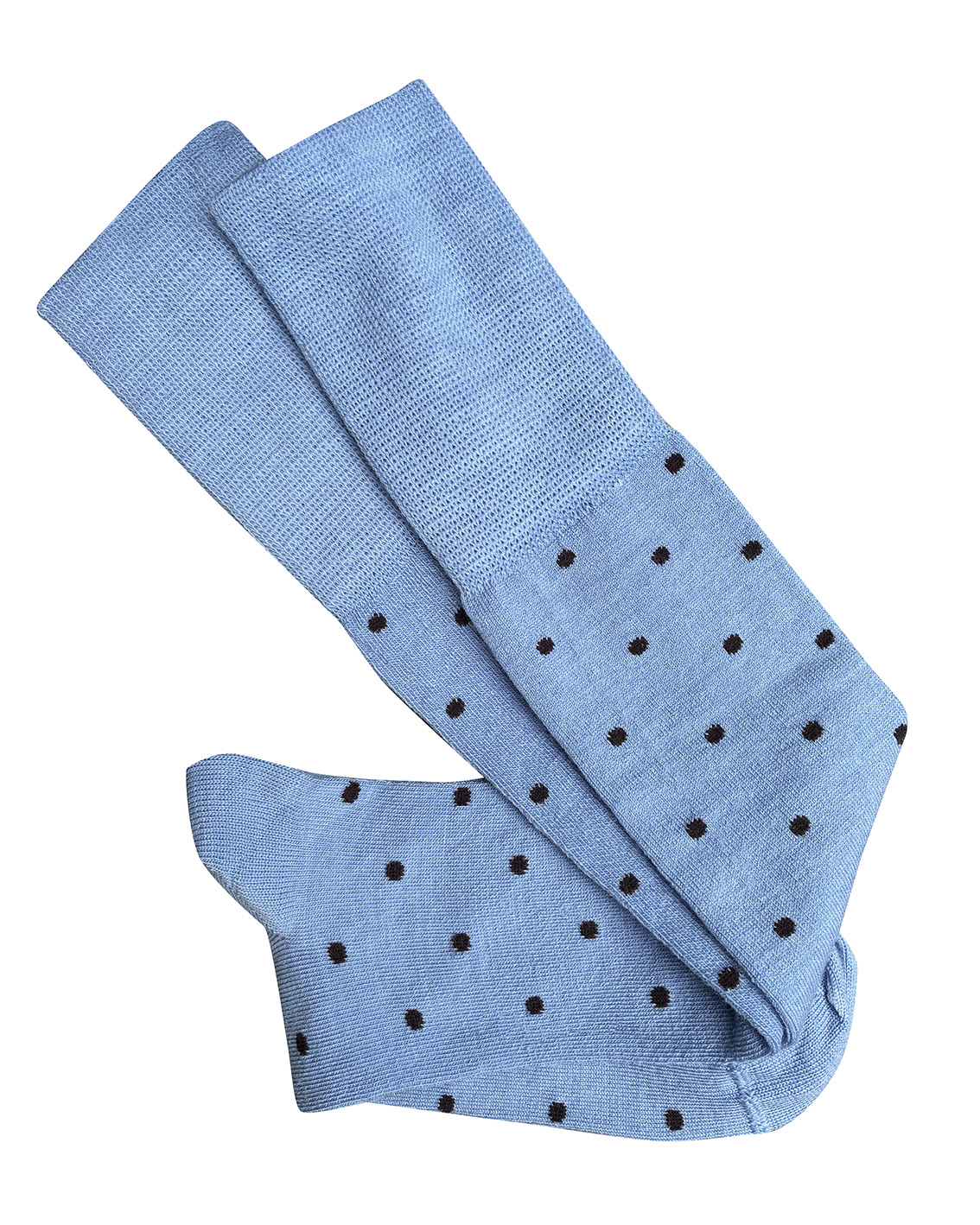 Dotty Merino Wool Socks - Sky