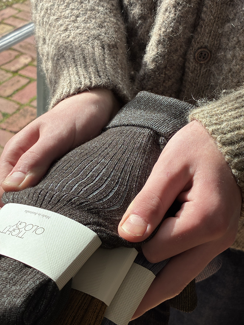 Sartorial Merino Wool Socks - Chocolate - Image 3