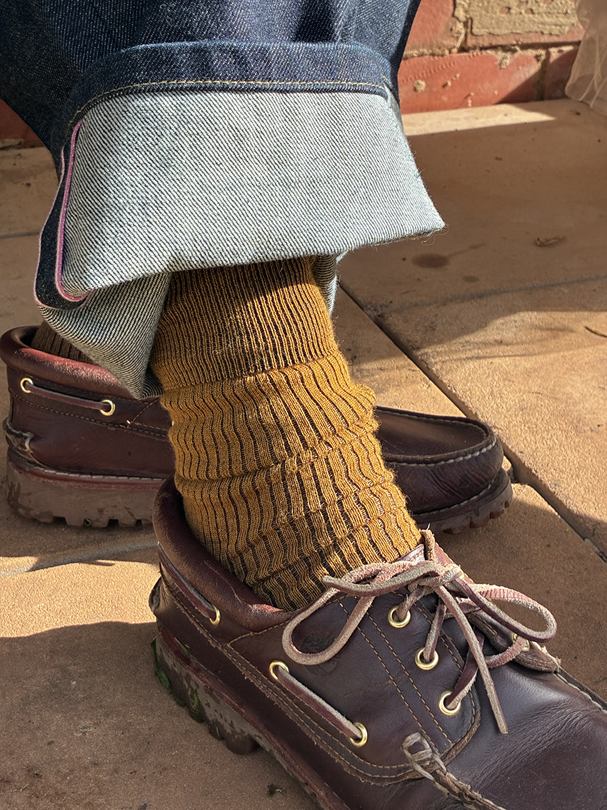 Sartorial Merino Wool Socks - Mustard - Image 3