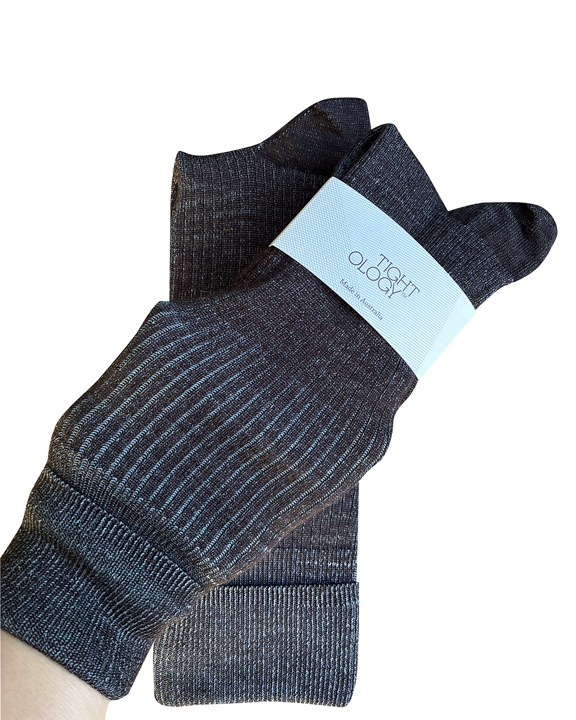 Sartorial Merino Wool Socks - Chocolate