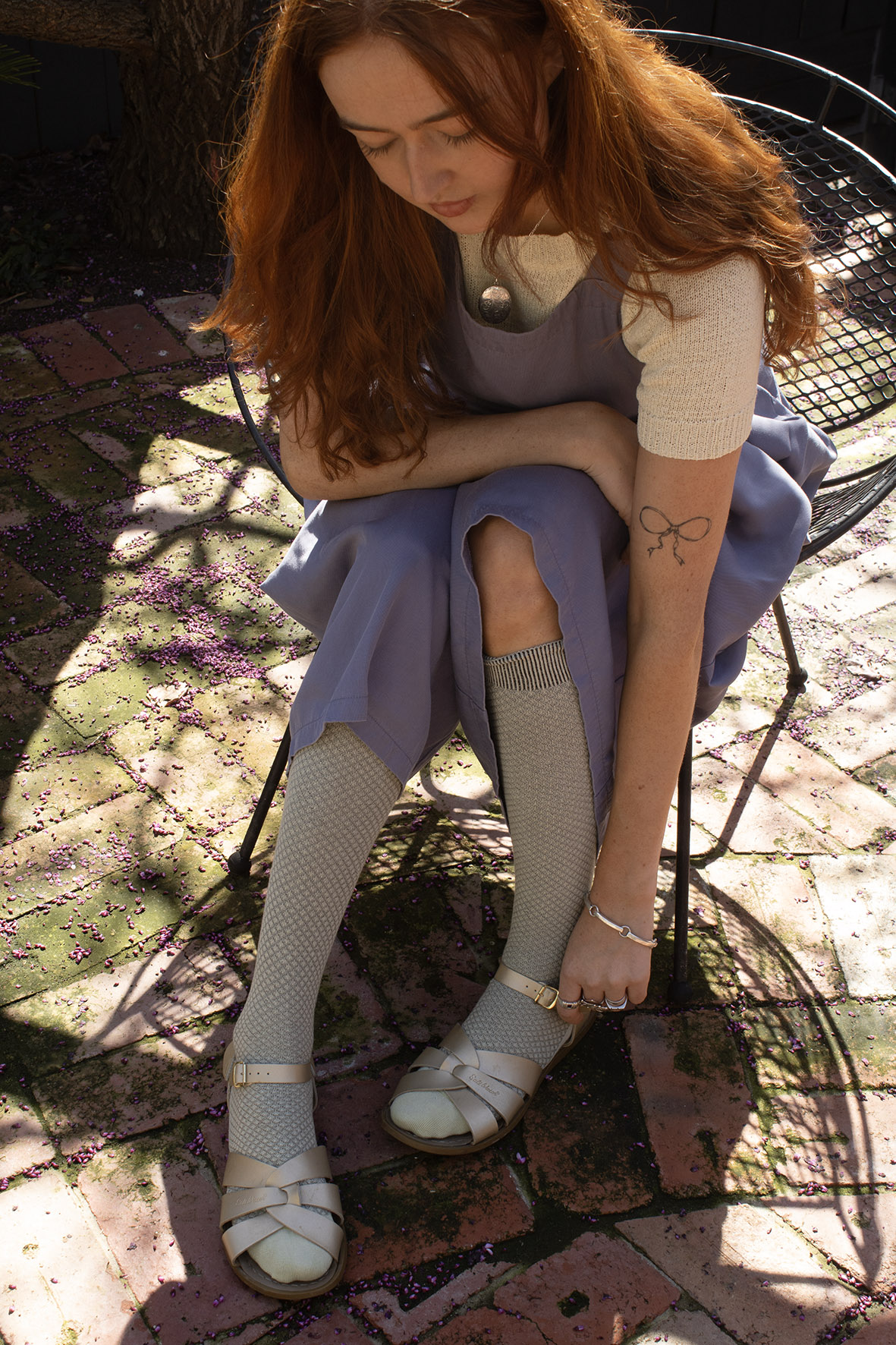 Hive Long Cotton Socks - Avocado - Image 2