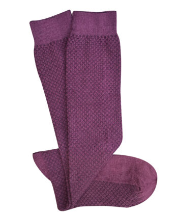 Hive Long Cotton Socks - Wine