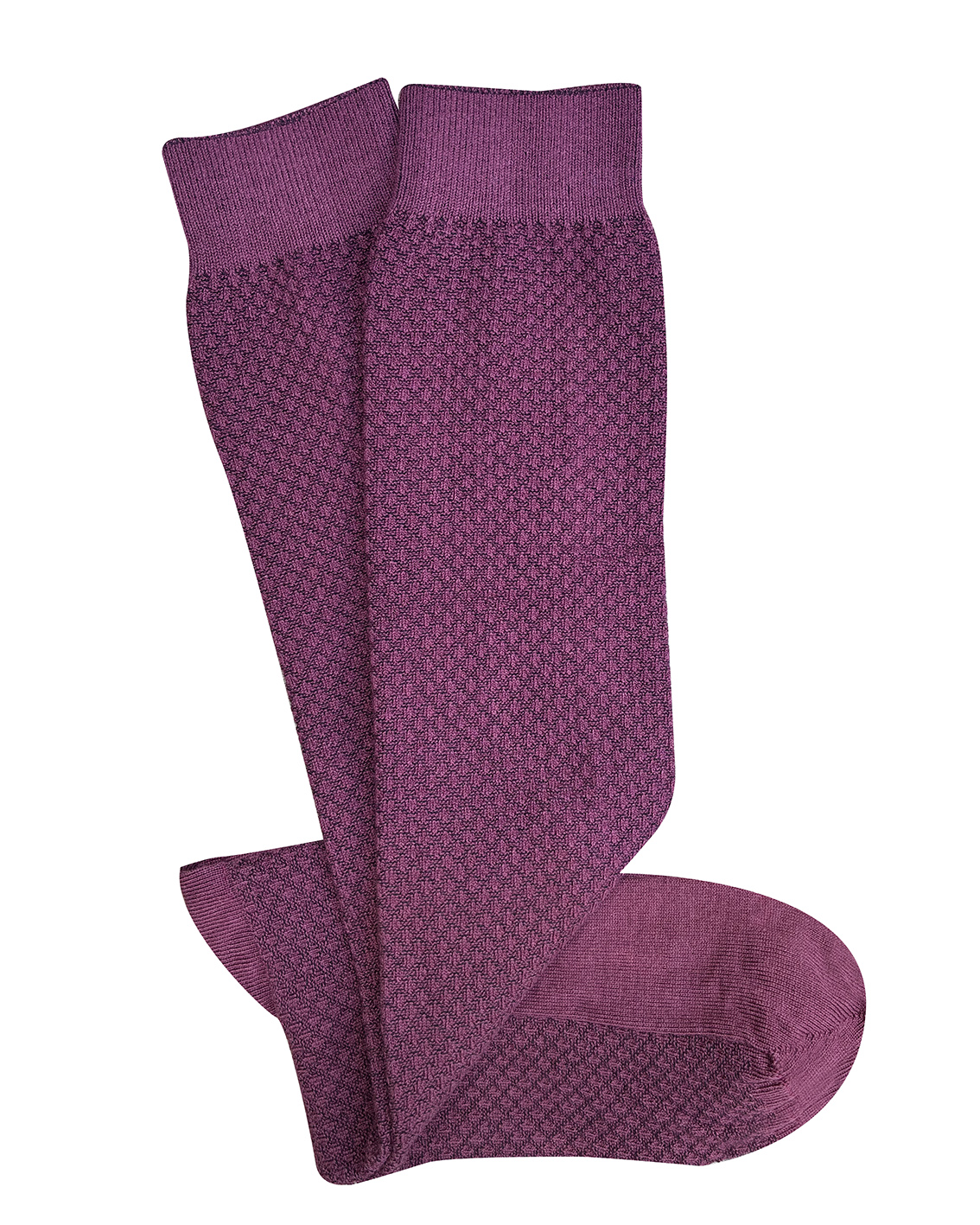 Hive Long Cotton Socks - Wine