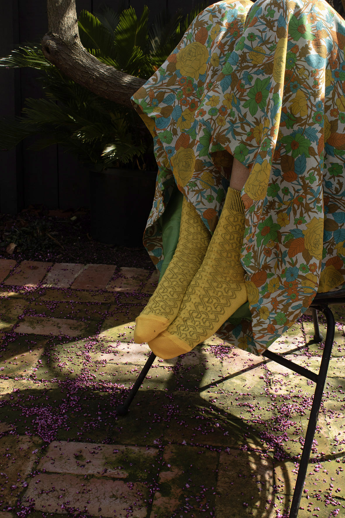 Ornella Cotton Socks - Lemon - Image 2