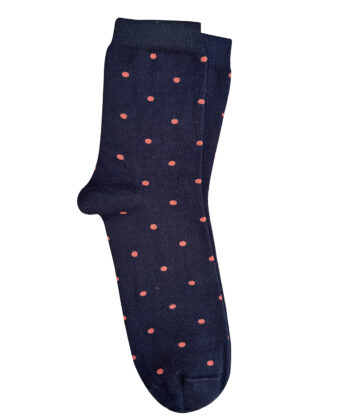 Spotty Cotton Socks - Black