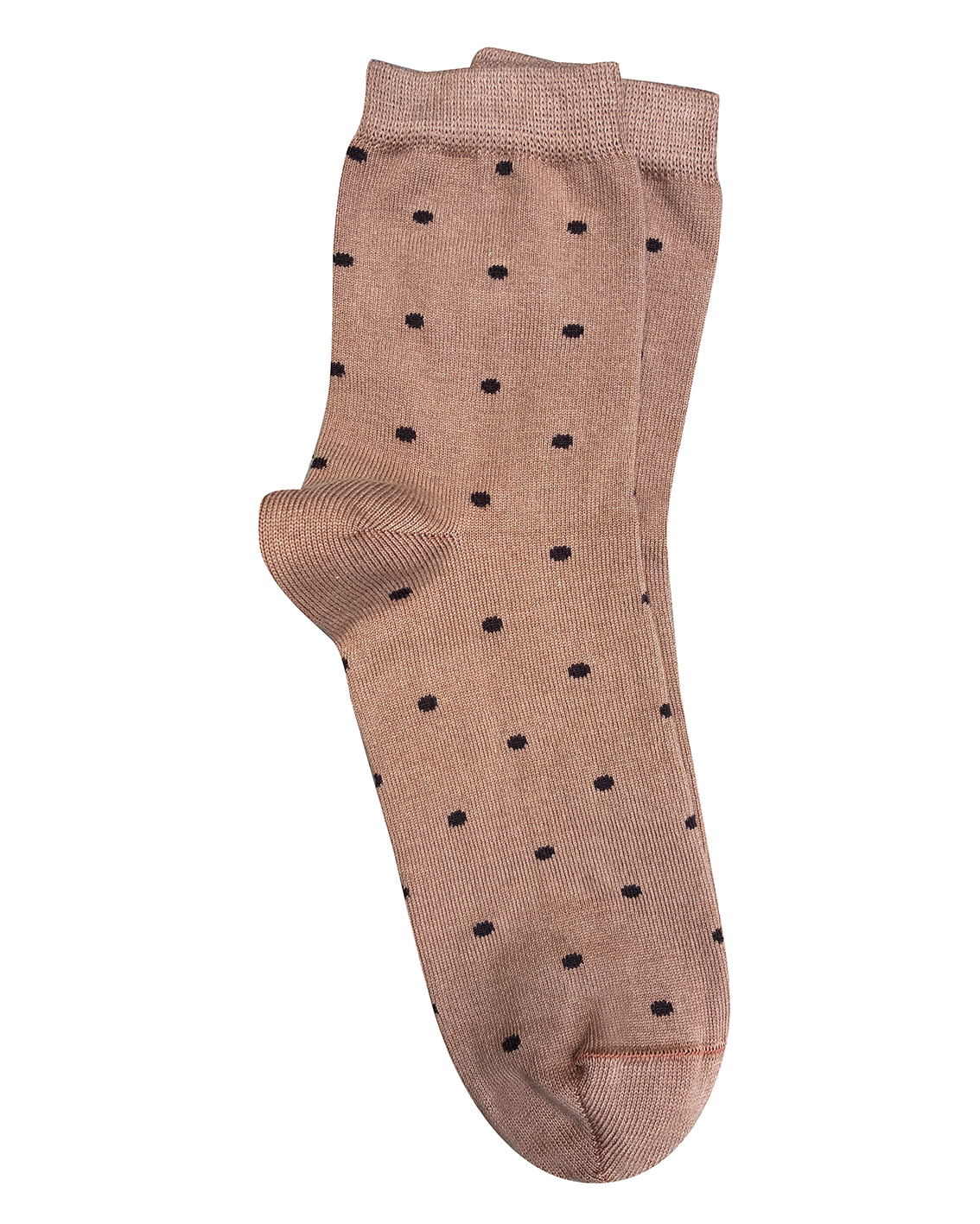 Spotty Cotton Socks - Copper