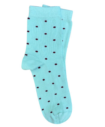 Spotty Cotton Socks - Mint